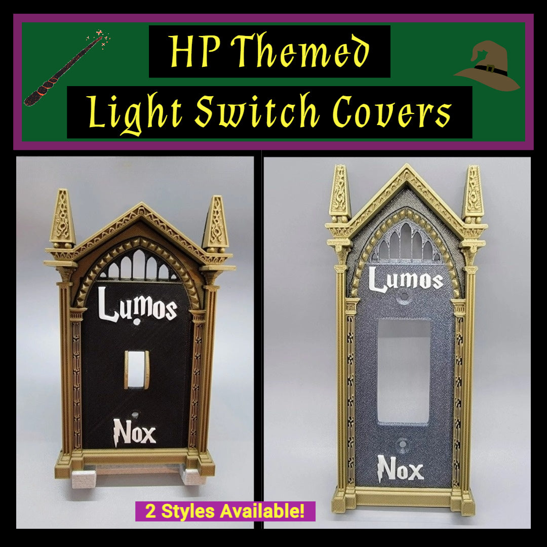 HP Themed Light Switch Covers Customizable | Fits North American standard light switches