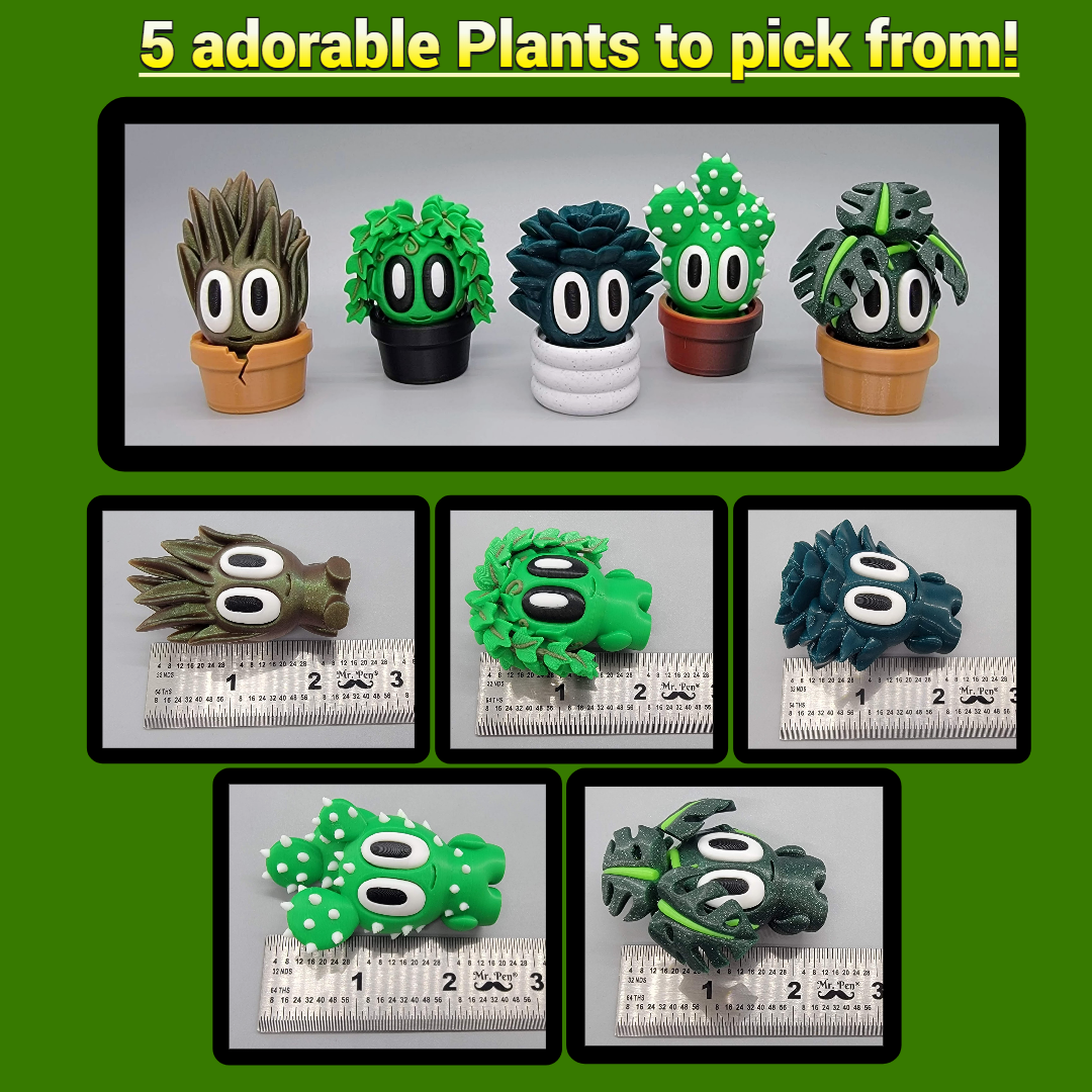 Adopt a Plant Pet with Pot | Custom Colors Available