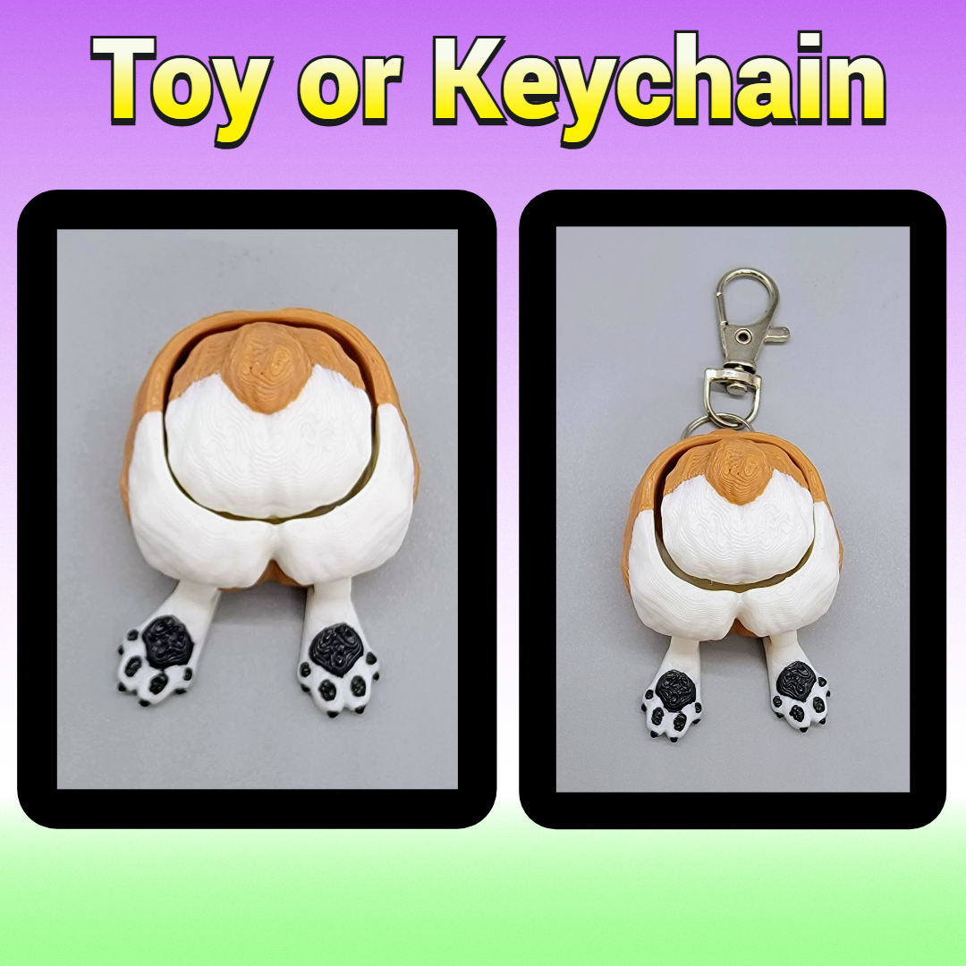 Clickers para trasero de Corgi | Juguete o llavero
