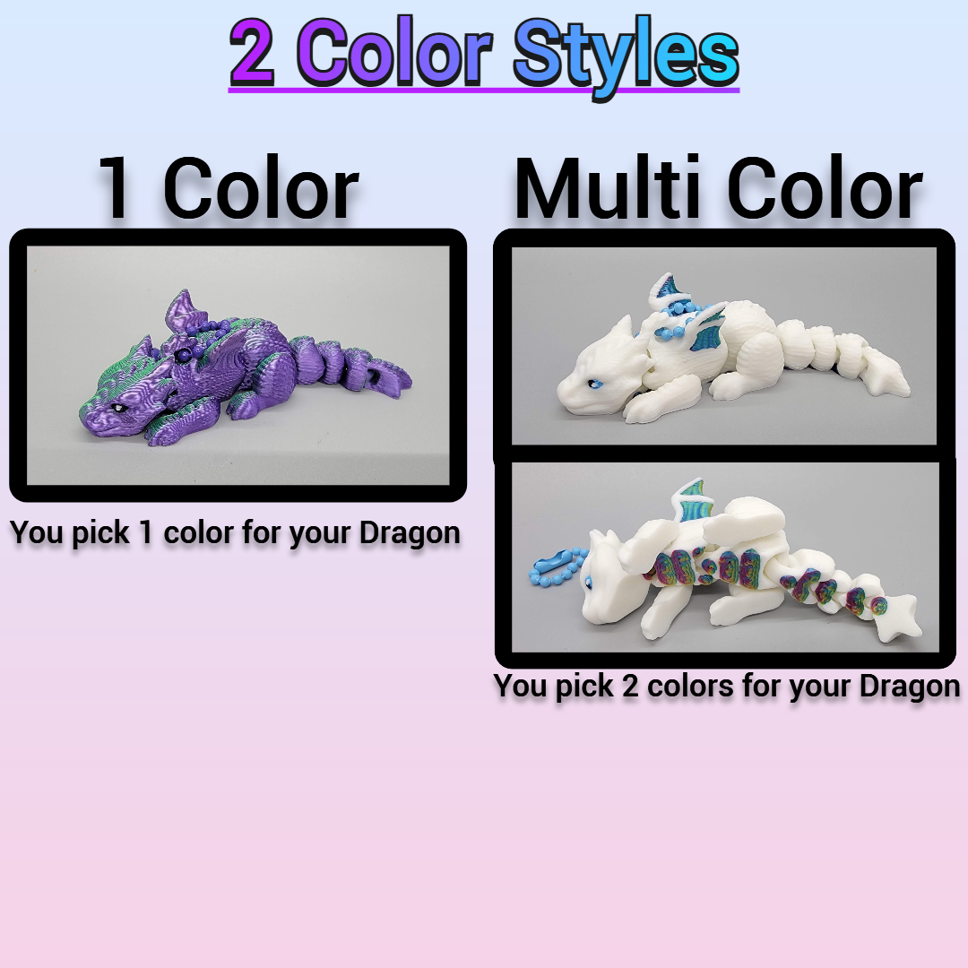 Scruffed Baby Dragon Keychain