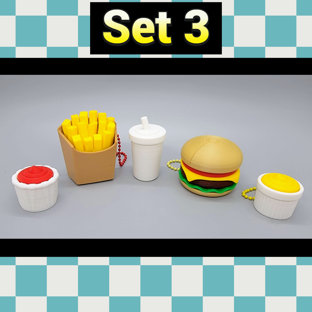 Clicky Fast Food Fidgets - Calming Toys for Stimming & Anxiety Relief