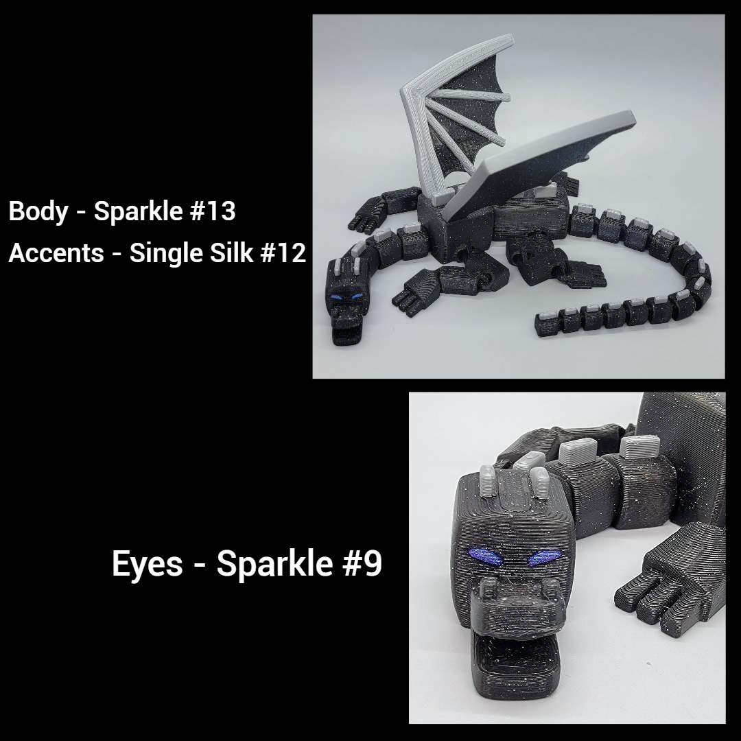 Custom Blocky Dragon Toy | Articulated | Desk Pet | Pixel