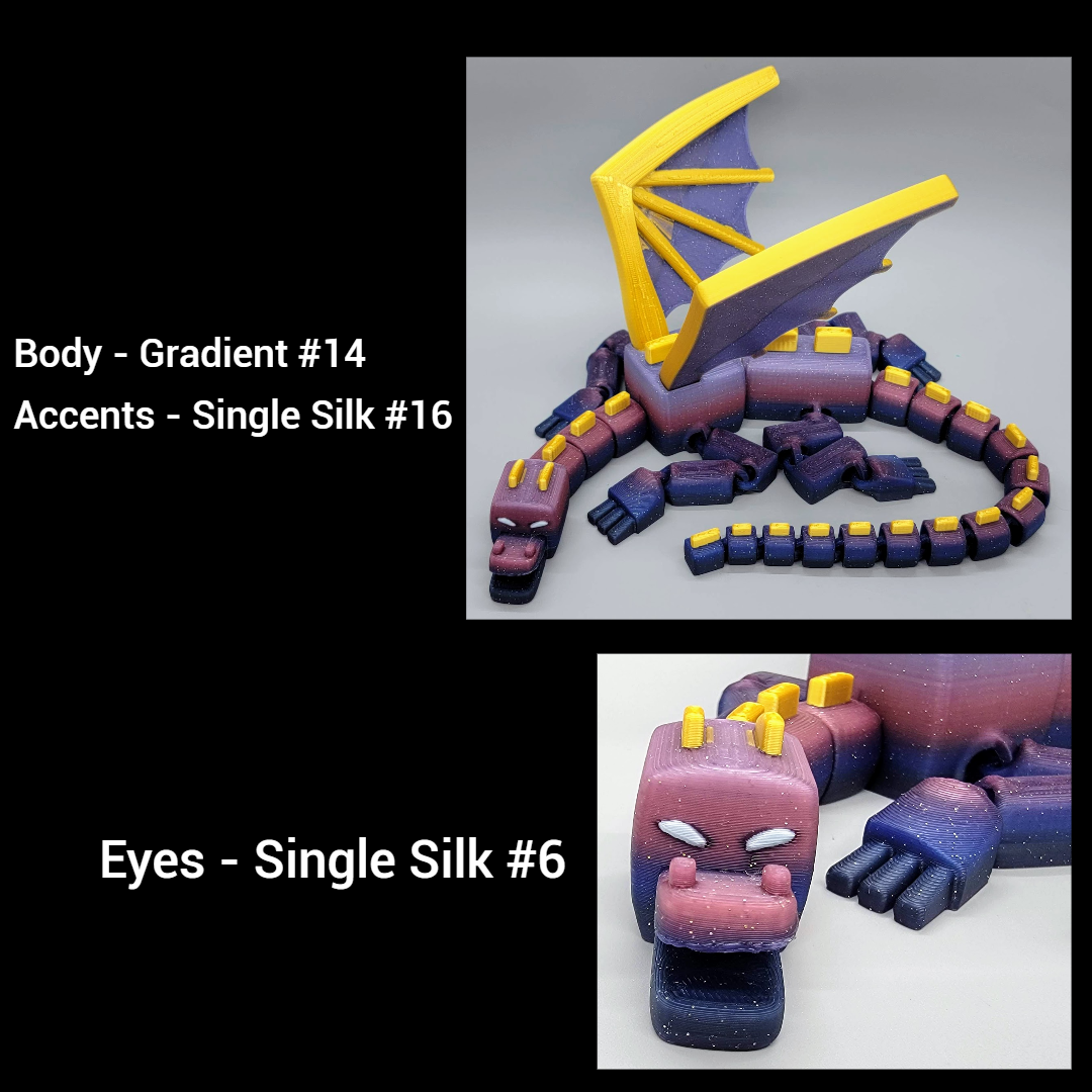 Custom Blocky Dragon Toy | Articulated | Desk Pet | Pixel