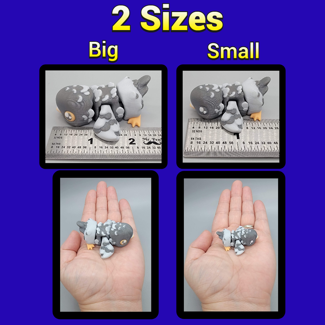 Floppy Pigeon Fidget Toy with optional Play Set