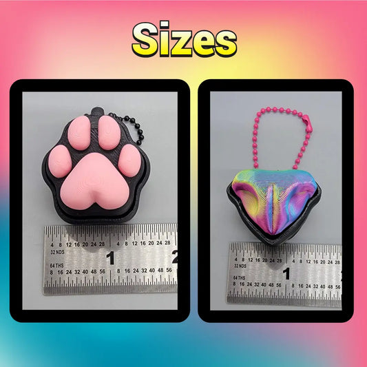Paw Print & Cat Nose Clickers