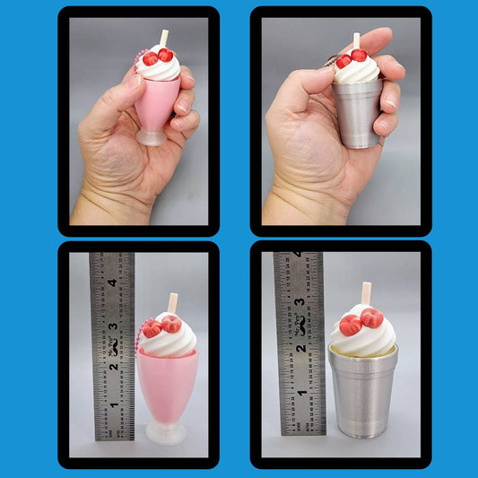 Milkshake Keychain Clickers