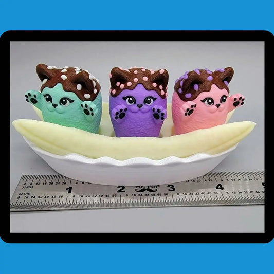 Banana Split Kitty Clickers