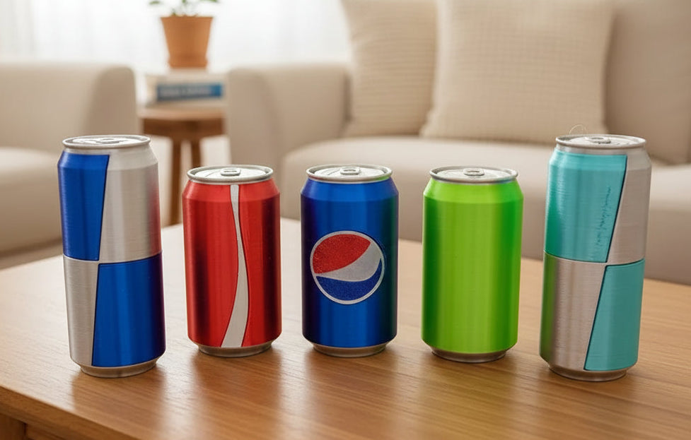 Soda Can Clicker Keychain – 3D Printed Fidget Toy – D&K Custom Prints