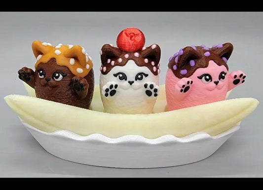 Banana Split Kitty Clickers