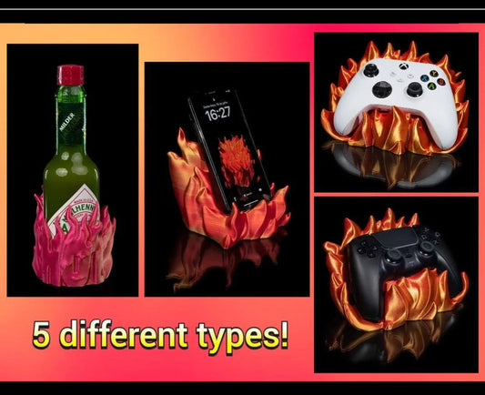 Fire-Themed Multi-Use Stands