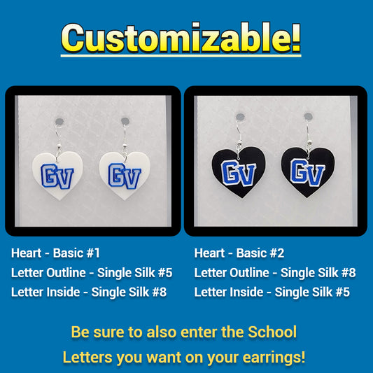 Pendientes con números personalizados de los KC Chiefs