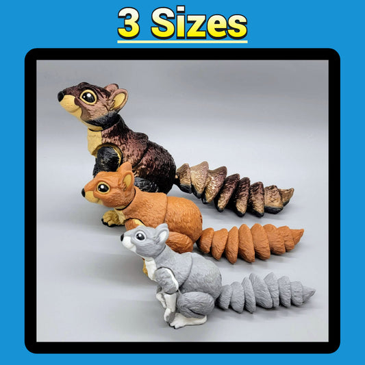 Posable Squirrel Toy – Custom Articulated Animal