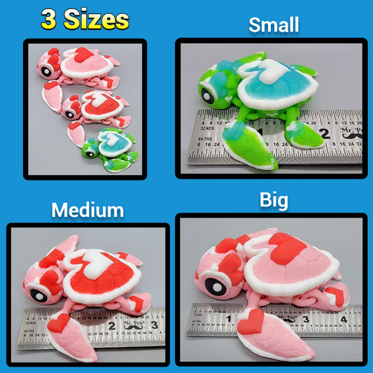 Love Hearts Sea Turtle