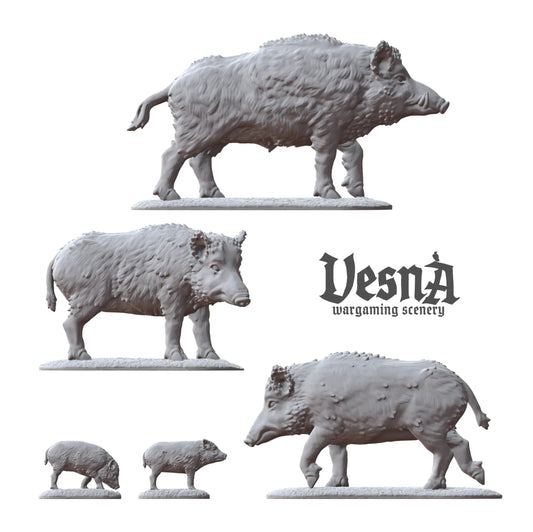Boar Pack – Wild Swine Miniatures