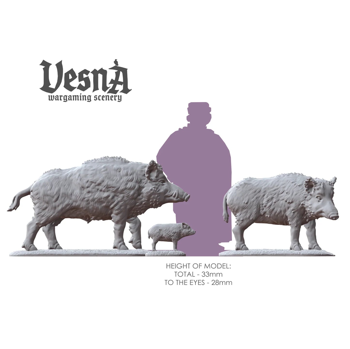 Boar Pack – Wild Swine Miniatures