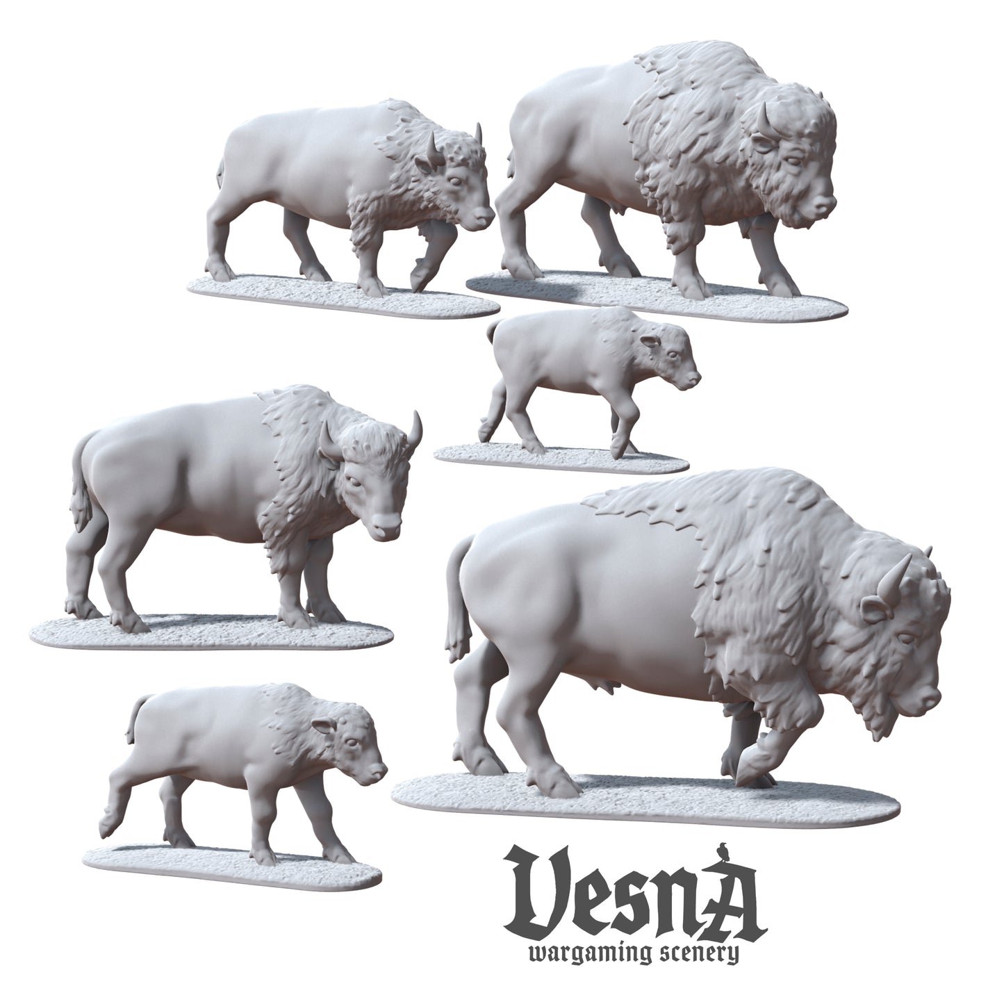 American Bison Pack – Wildlife Miniatures