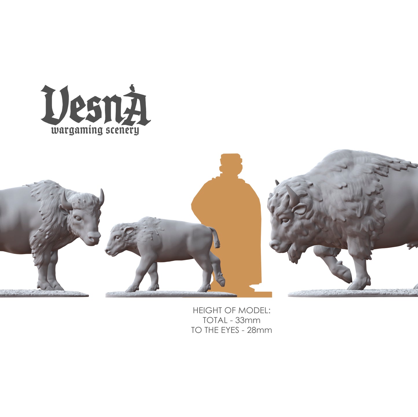 American Bison Pack – Wildlife Miniatures