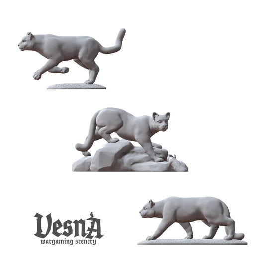Cougar Pack (3pc) – Wild Cat Miniatures