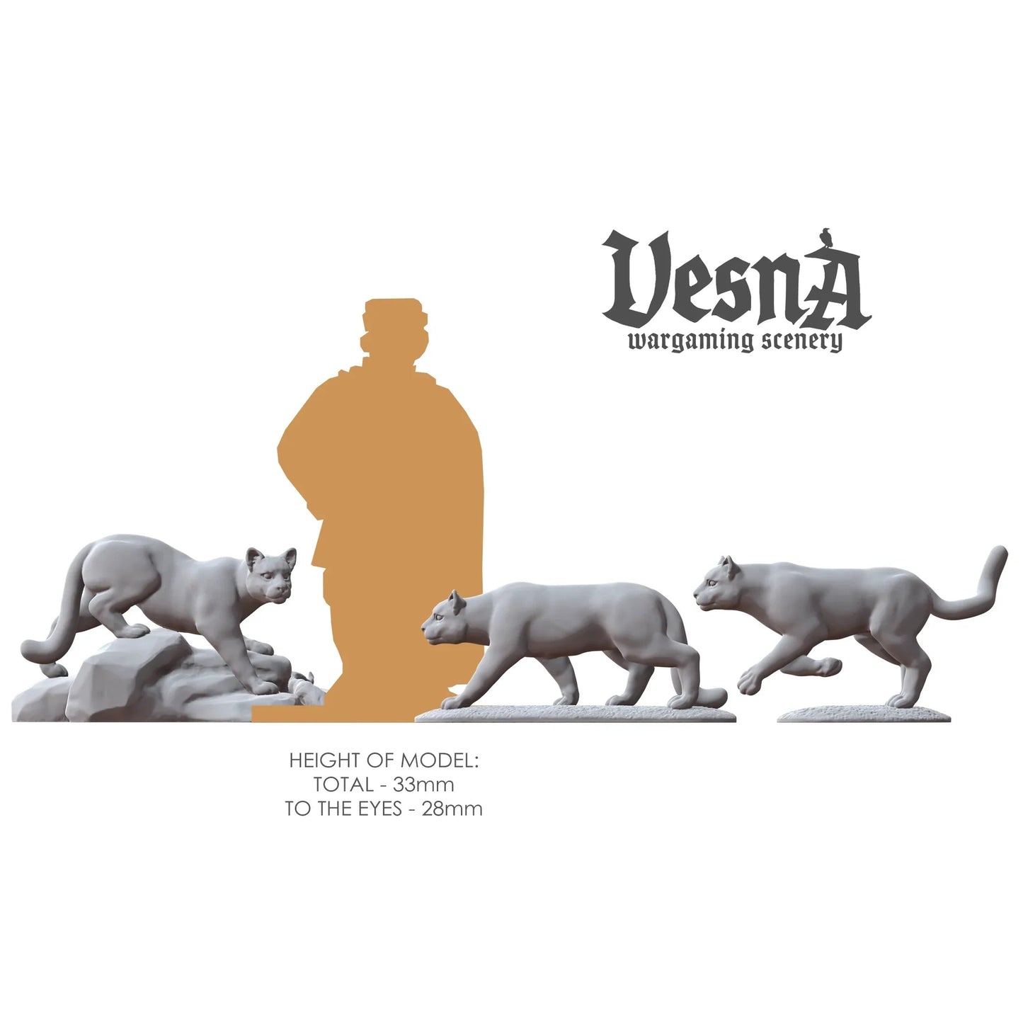 Cougar Pack (3pc) – Wild Cat Miniatures