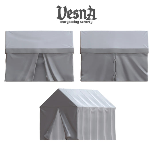 Medieval Square Pavilion Tents – Wargaming Scenery