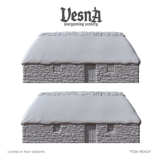 Highlands Thatched Buildings – 28mm Tabletop Terrain
