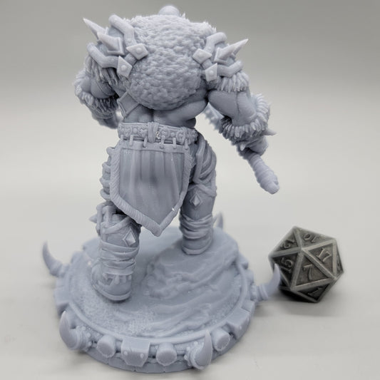 Boroth Skullcleaver Frostbane Orc Barbarian with spiked armor, bone details, and heavy melee weapon.