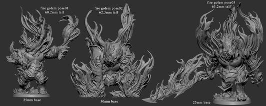 Fire Golems – Inferno Elemental Behemoths