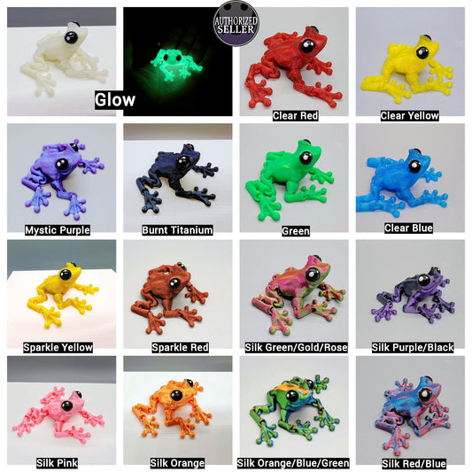 Articulated Tiny Cinder Frog Toy