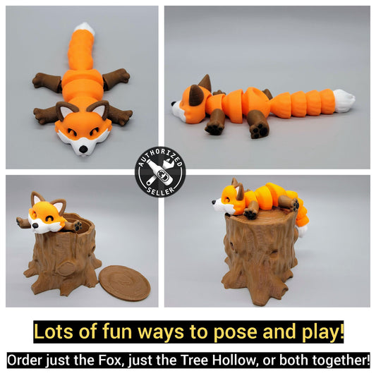 Articulated Fox & Arctic Fox with Hollow