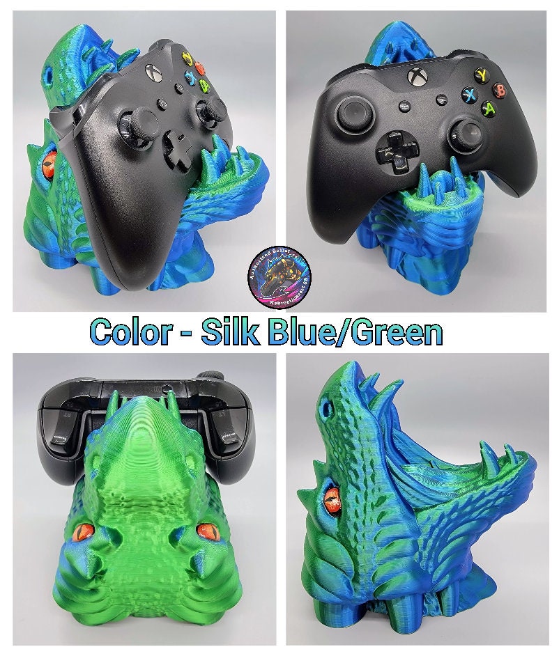 Custom Dragon & Wolf Headphone | Game Control Holder - Desk - Office - Furniture - Decor