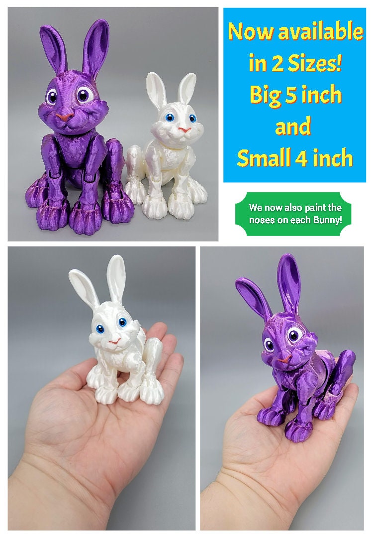 Articulated Bunny Toy | Fun | Fidget | Sensory | Posable