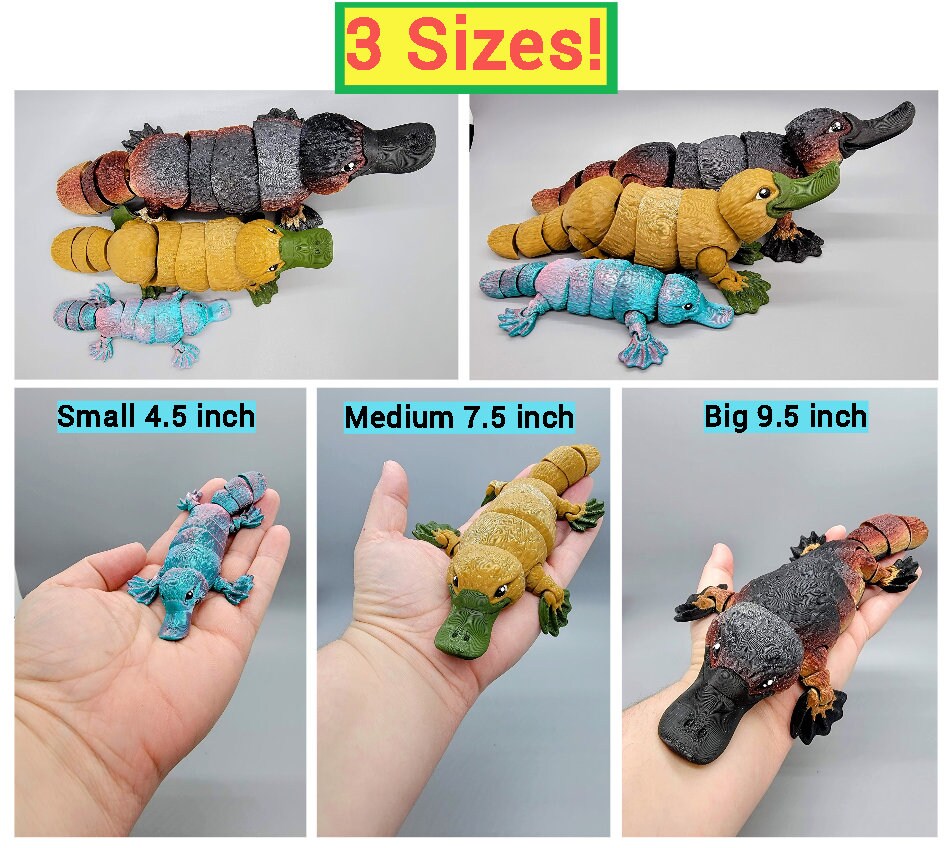 Articulated Platypus Toy Fun, Fidget, Flexi, Sensory