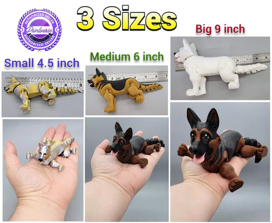 Articulated German Shepherd Toy