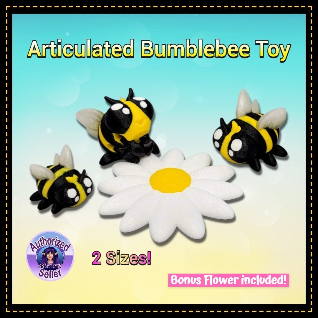 Articulated Bumblebee Toy | Baby Bee | Fidget | Sensory | Bug