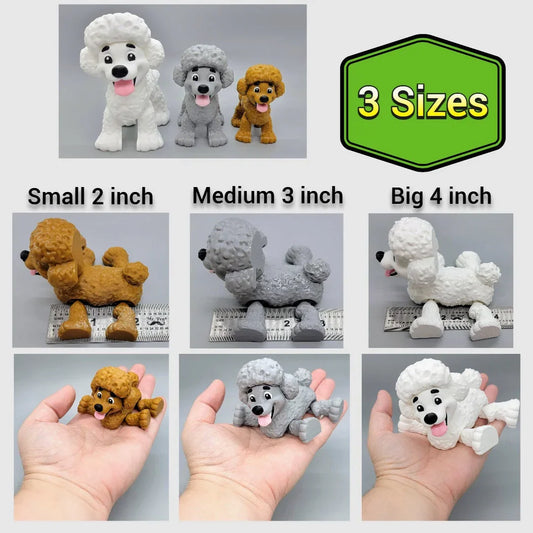 Caniche de juguete articulado