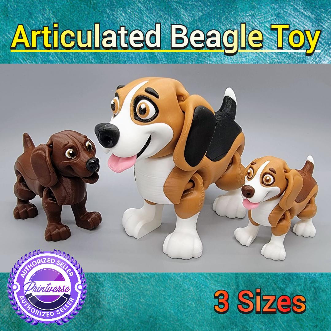 Articulated Beagle Toy | Articulated | K9 | Fidget | Toy | Custom Colors