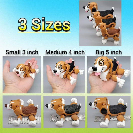Juguete Beagle articulado