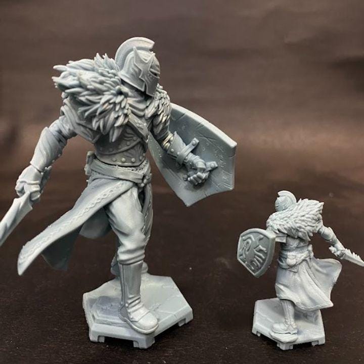 Griff el Caballero | D&D | Pathfinder | Frostgrave | Dragun Studios | 32 mm y 75 mm
