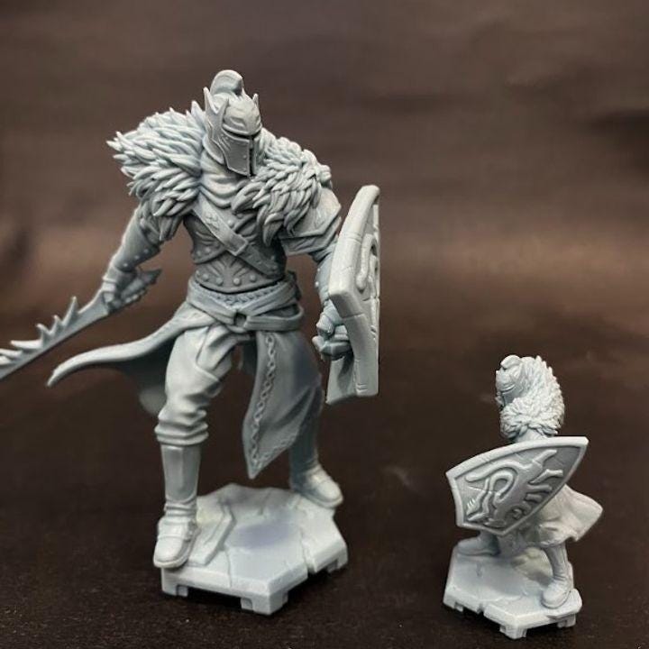 Griff el Caballero | D&D | Pathfinder | Frostgrave | Dragun Studios | 32 mm y 75 mm
