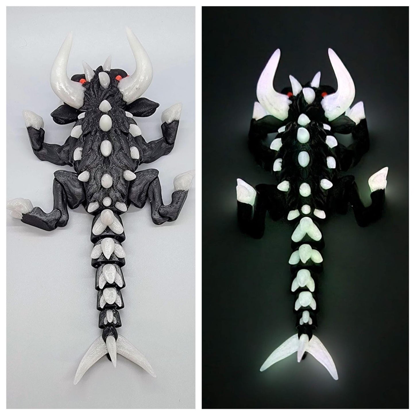 Twisty Hodag Toy | Custom Colors | Multicolor | Articulated | Cryptid | Wisconsin