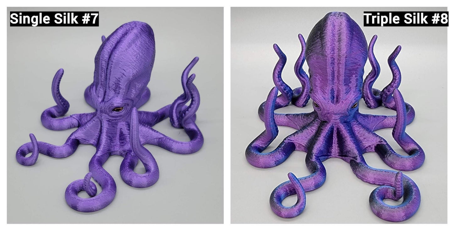 Octopus Phone or Tablet Stand | Custom Colors | Ocean Desk Accessory | Hand-Painted Eyes | Sea Creature | Holder