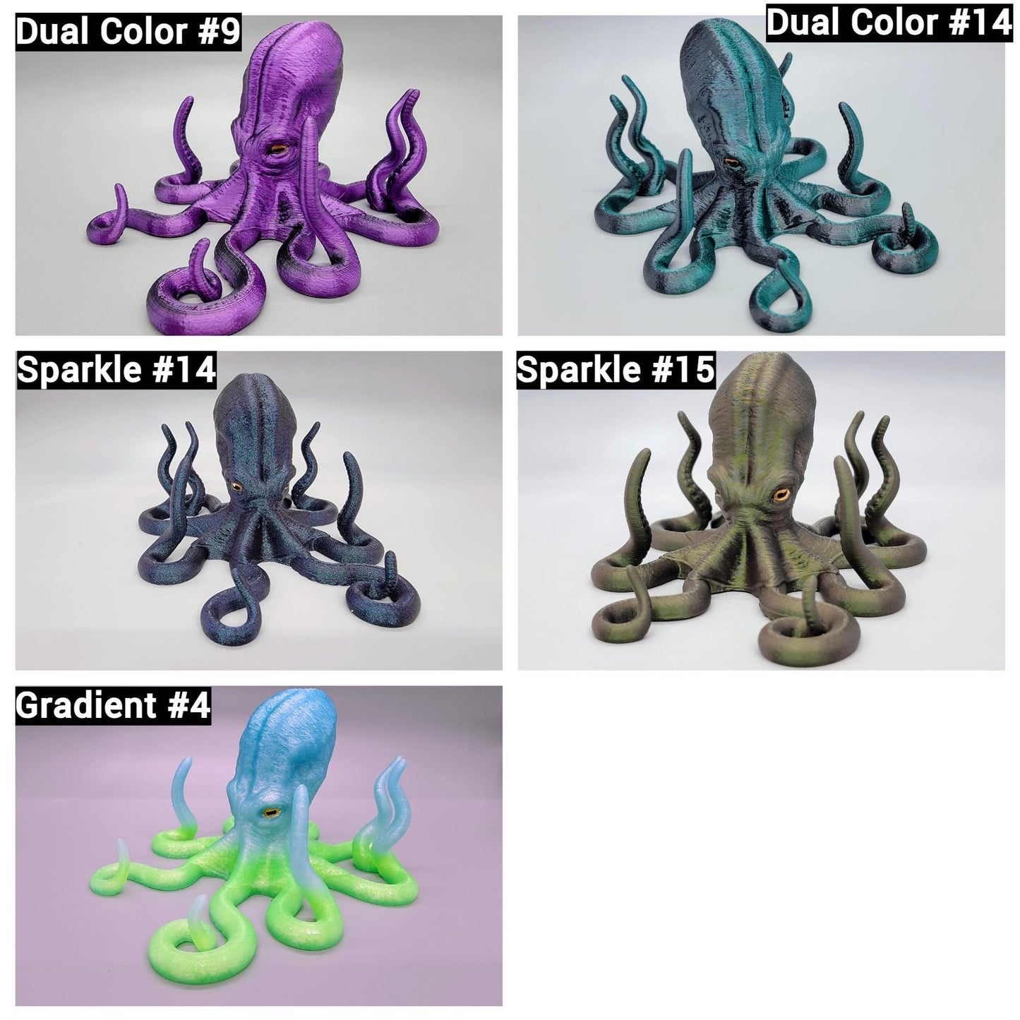 Octopus Phone or Tablet Stand | Custom Colors | Ocean Desk Accessory | Hand-Painted Eyes | Sea Creature | Holder