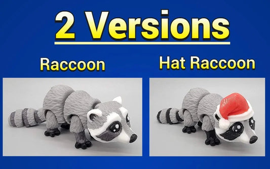 Mini juguete o llavero de mapache