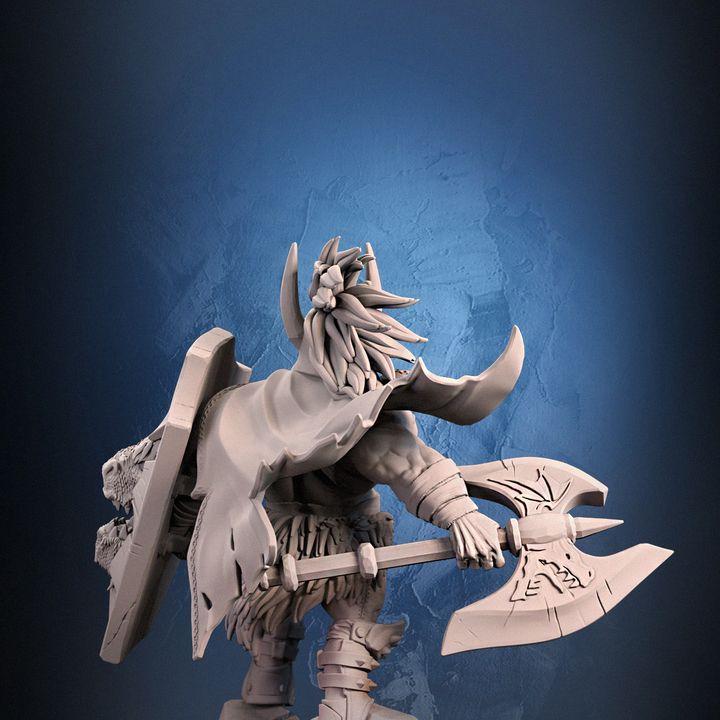 Hagall the Dragon Fighter Miniature - 32mm & 75mm