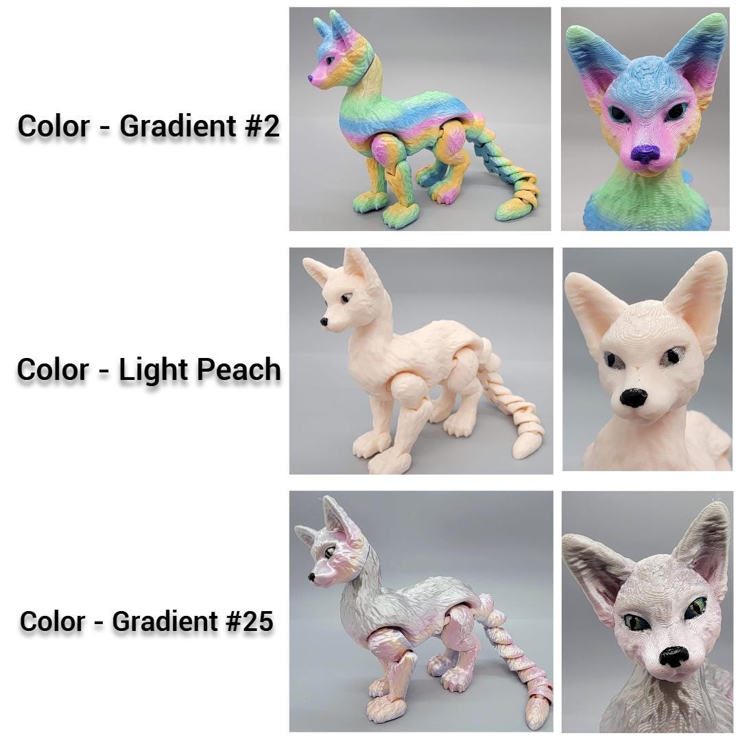 Cat Dragon Articulated Toy | 3D Printed | Furry | Custom | Fidget | You choose the color