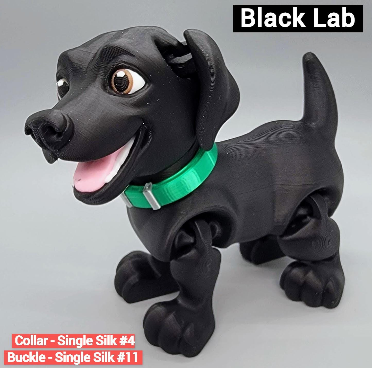 Lab Puppy Toy | Labrador Retriever | K9 | 3D Printed | Articulated | Fidget | Toy