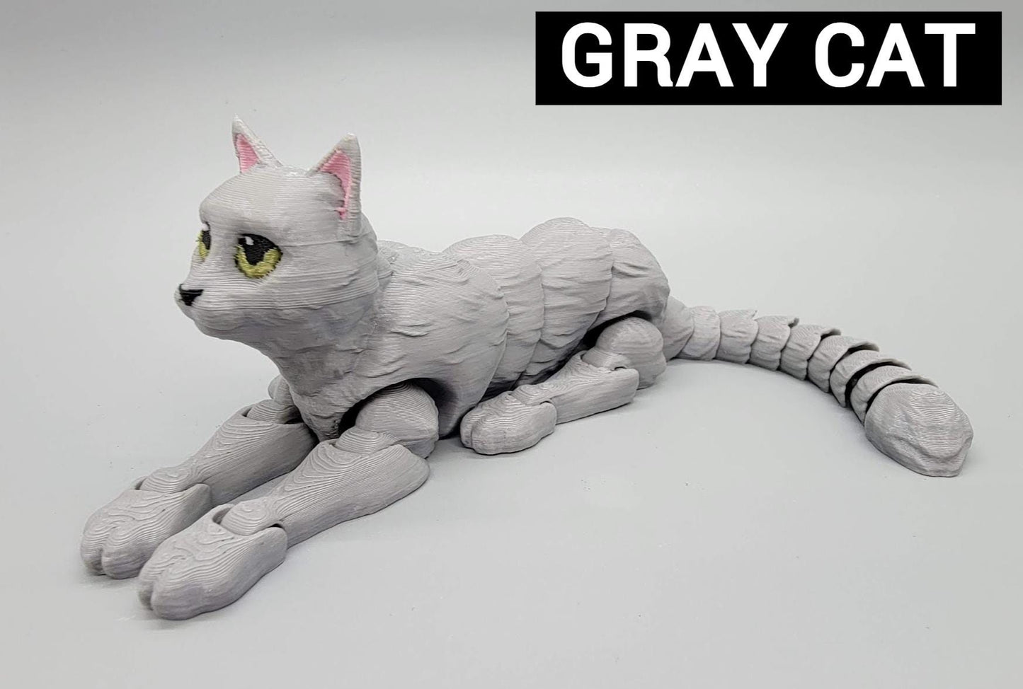 Ready to Ship Flexi Cat Toy | 3D Printed | Sensory | Fidget