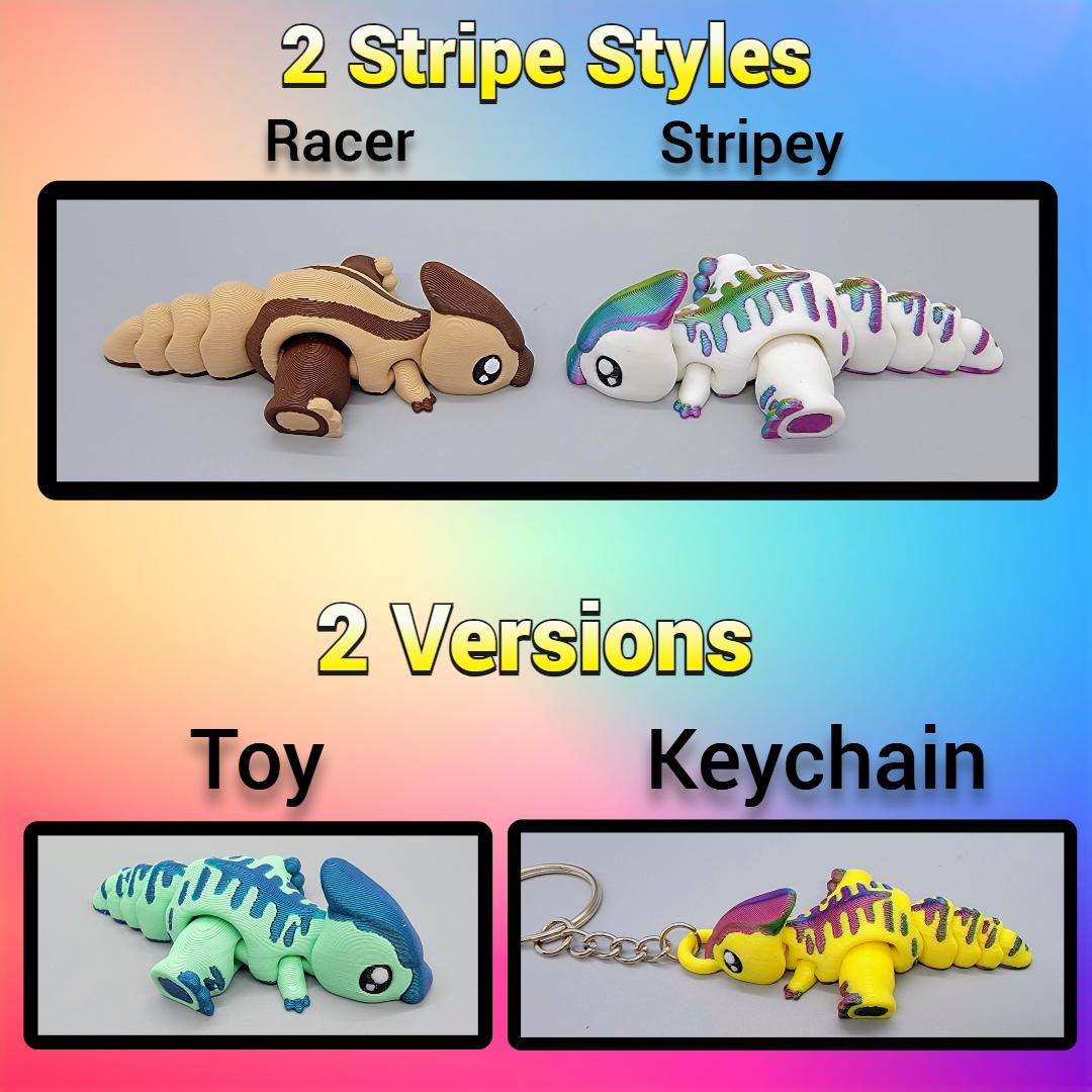 Custom Baby Parasaur Dino Toy or Keychain | Flexi | Fidget | 3D printed | Articulated