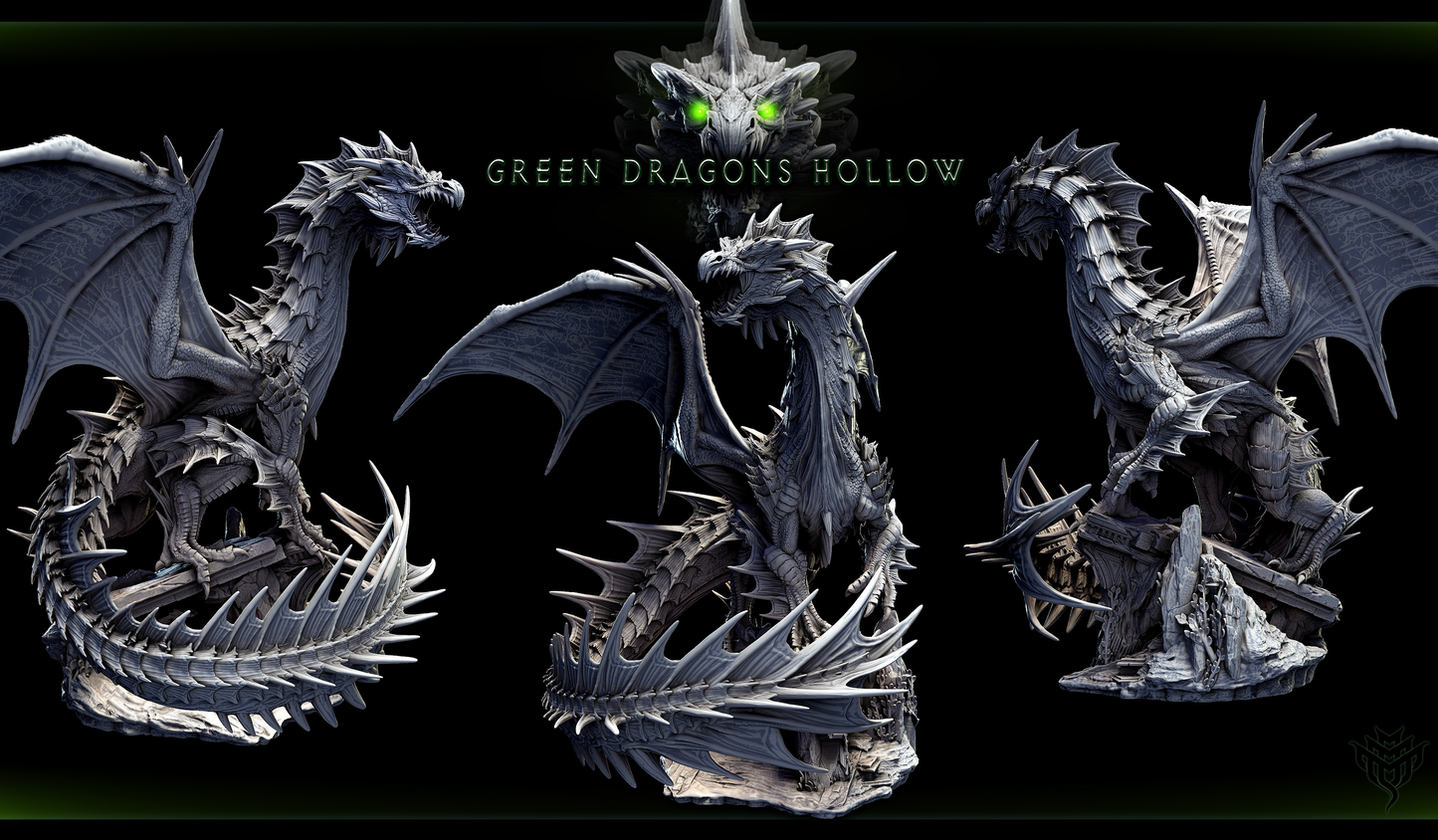Adult Green Dragon | 2 Poses