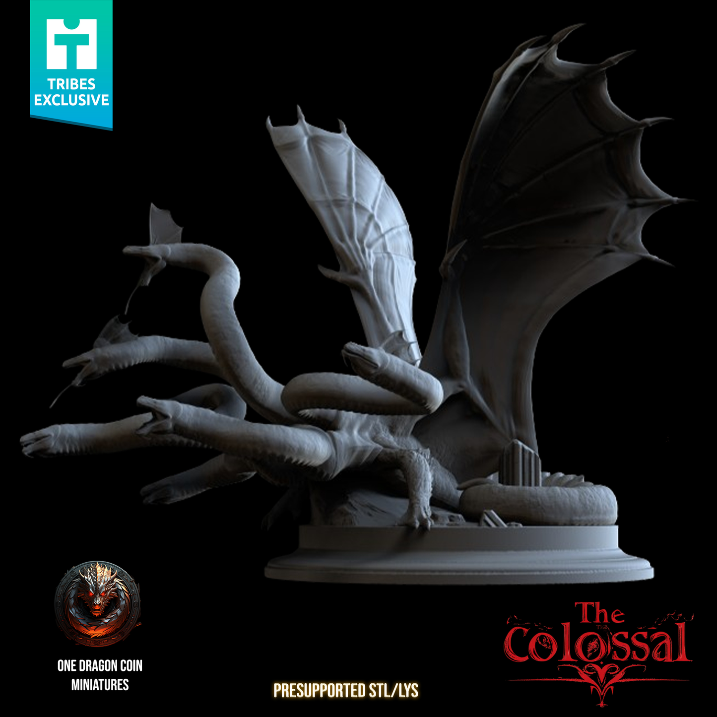 Hidra - Miniatura colosal (Variantes de pose con y sin alas)